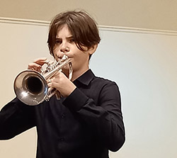 Концерт учеников духового отделения (труба, тромбон) Новосибирской специальной музыкальной школы 
