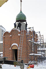 Строительство часовни Святого Сергия в Новосибирске продолжается. 2012